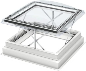 PVC CSP Flat Roof Window  Durable, AOV Automatic Smoke Ventilation System Rooflight Window